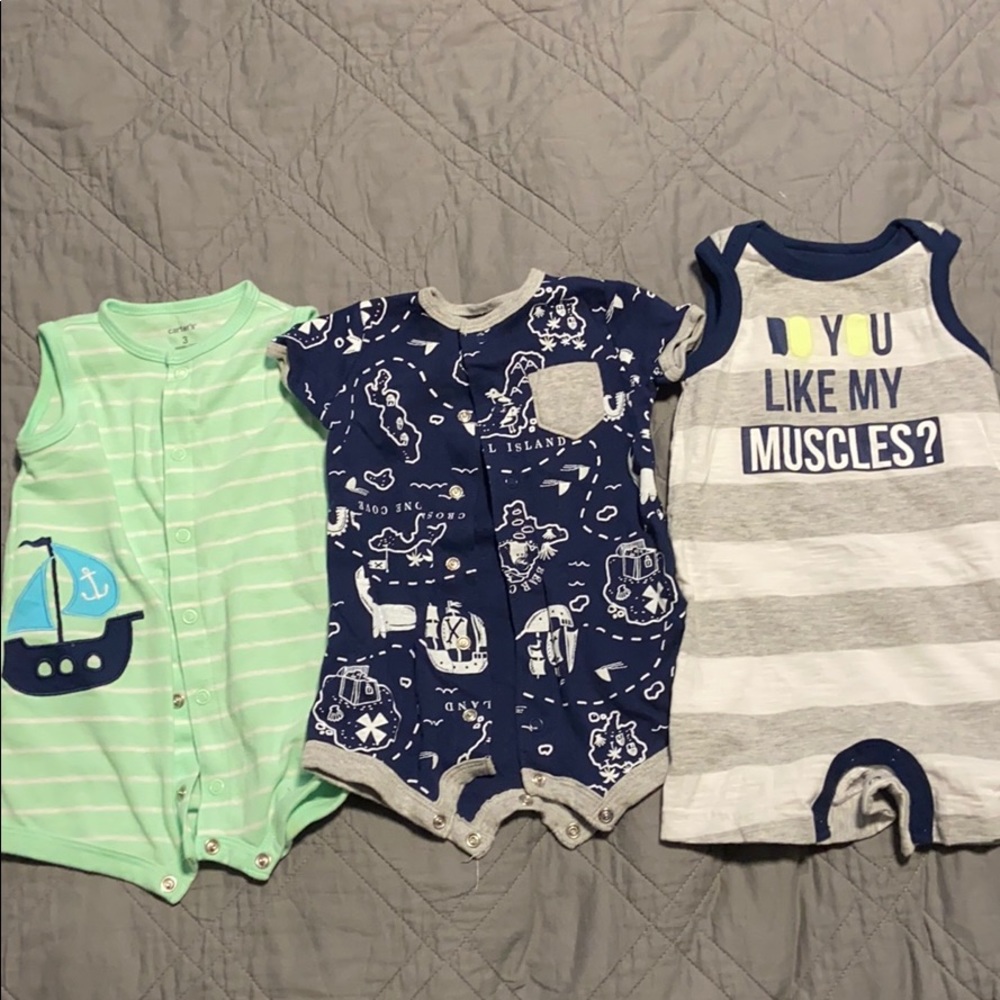 3 month boy romper bodysuits